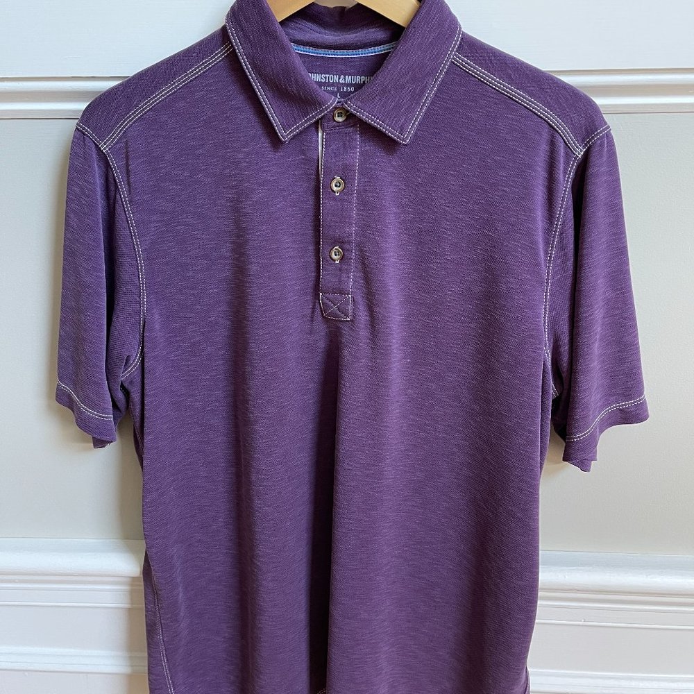 Johnston & Murphy Vintage Slub Polo Mens Large